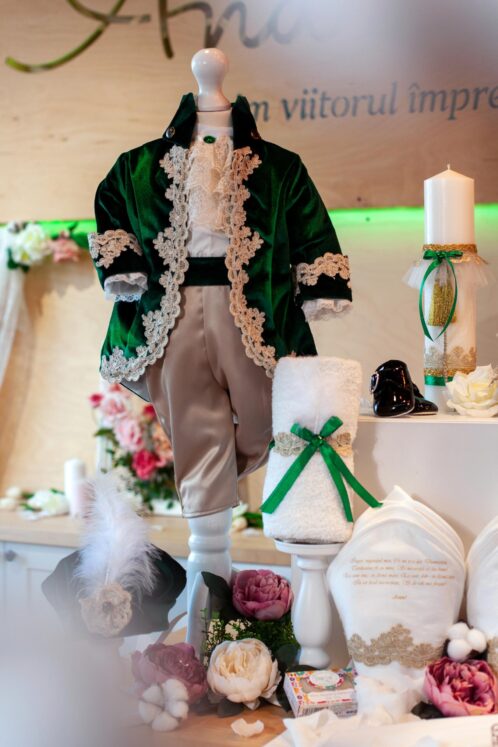 Set esențial botez (trusou) - Fabrizio - verde - imagine 8