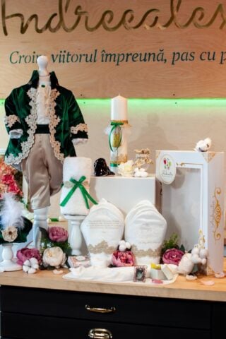 Set esențial botez (trusou) - Fabrizio - verde