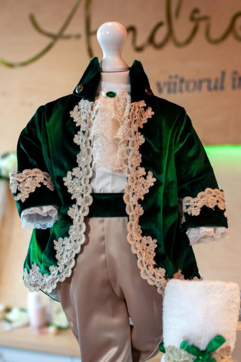 Set esențial botez (trusou) - Fabrizio - verde - imagine 4