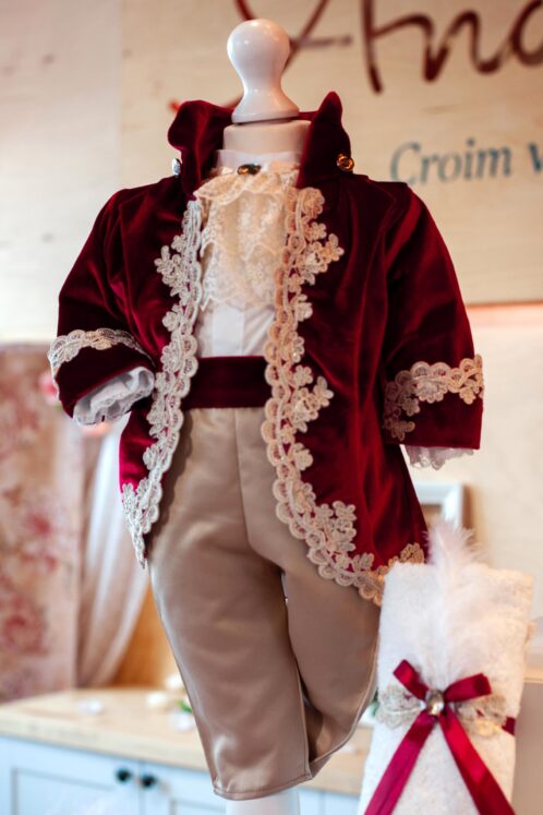 Costum Fabrizio - burgundy - imagine 5