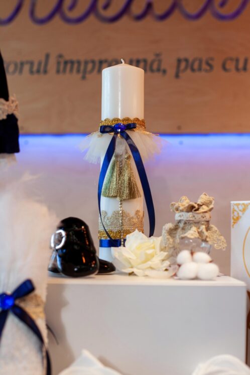 Set esențial botez (trusou) - Fabrizio - bleumarin - imagine 4