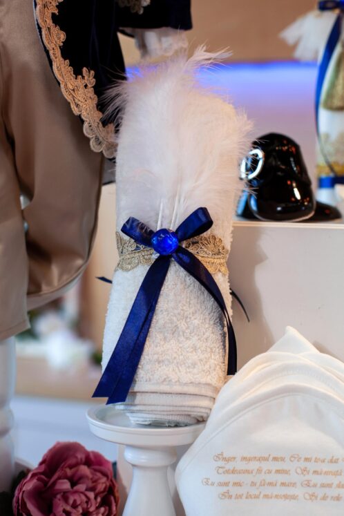 Set esențial botez (trusou) - Fabrizio - bleumarin - imagine 8
