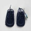 Mocasini Botez Piele Intoarsa Bleumarin