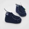 Mocasini Botez Piele Intoarsa Bleumarin 2