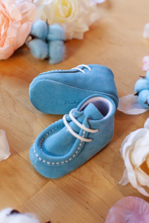 Mocasini piele naturală - bleu - imagine 8