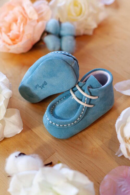 Mocasini piele naturală - bleu - imagine 7