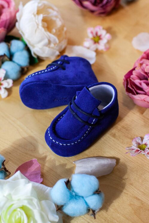 Mocasini piele naturală - bleumarin - imagine 4