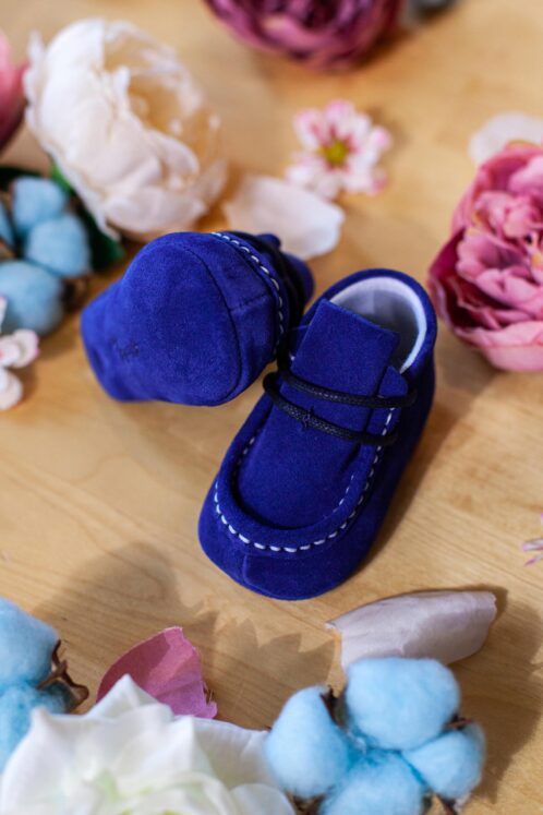 Mocasini piele naturală - bleumarin - imagine 6