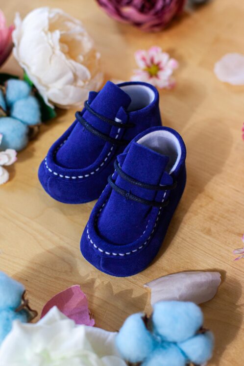 Mocasini piele naturală - bleumarin - imagine 5