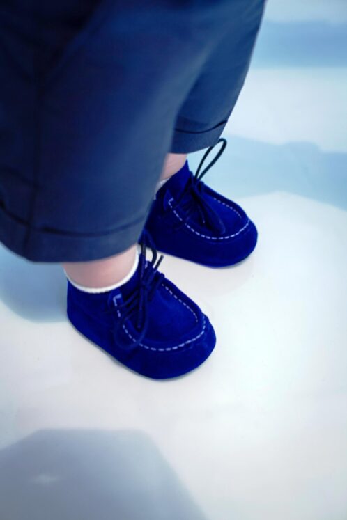 Mocasini piele naturală - bleumarin - imagine 3