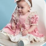 Rochiță Emily - roz vintage (mânecă scurtă)