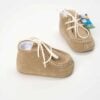 Mocasini Botez Bebelus Piele Intoarsa Bej 2