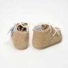 Mocasini Botez Bebelus Piele Intoarsa Bej