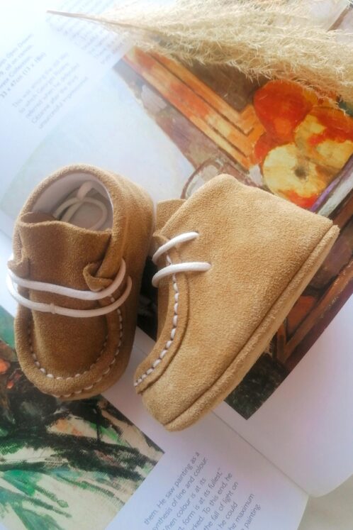 Mocasini piele naturală - maron - imagine 3