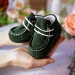 Mocasini piele naturală - verde