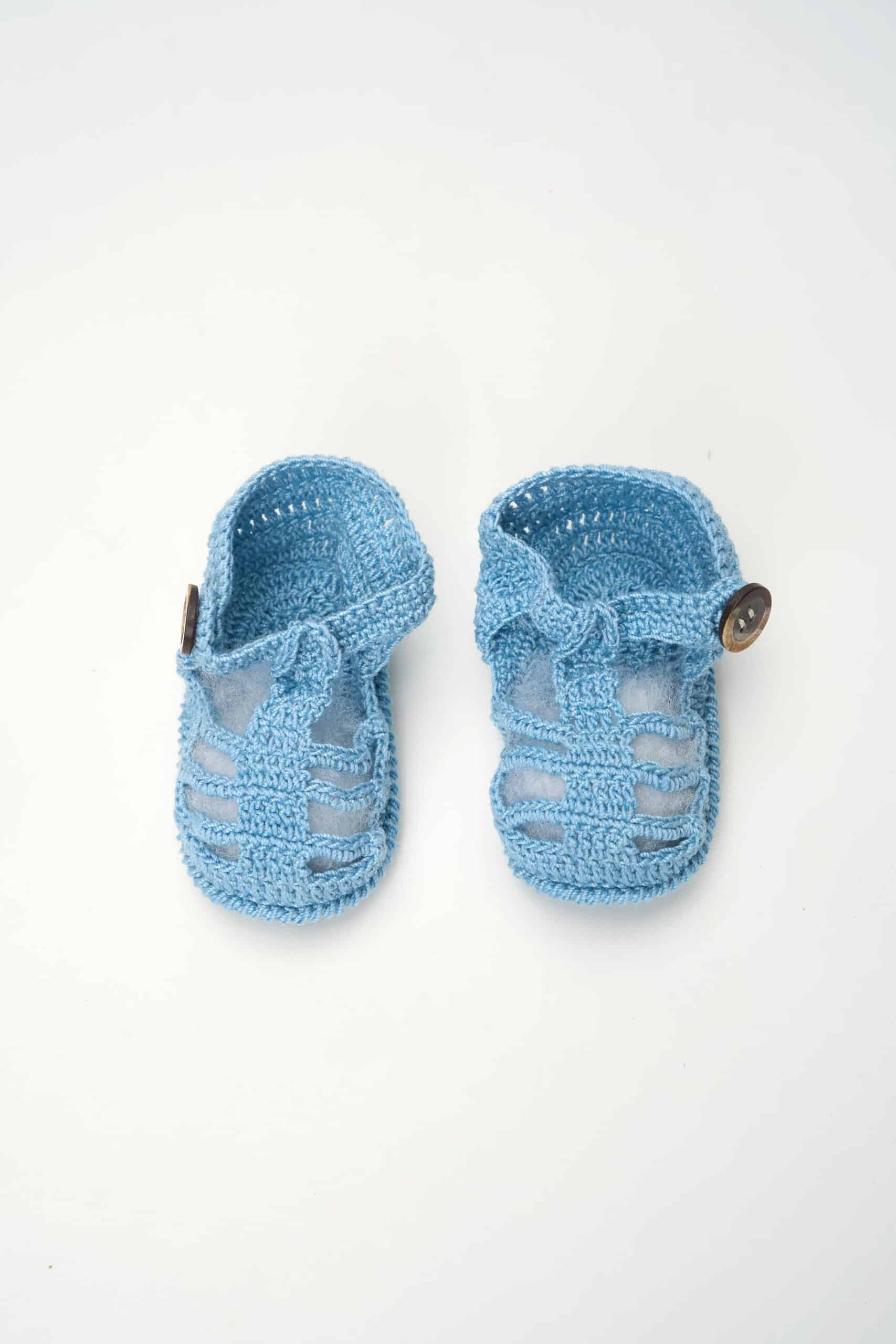 Săndăluțe croșetate Băieți - bleu 2 Sandale Crosetate Baieti Bleu