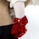 Șosete botez Romina - ivoire (șosete trei sferturi)