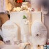 Set Complet Botez Fete Rochie Cu Muselina Cu Capa Foana369
