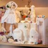 Set Complet Botez Fete Rochie Cu Muselina Cu Capa Foana369