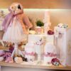 Set Esential Pentru Botez Rochie Cu Dantela Si Capa Fnatalie369