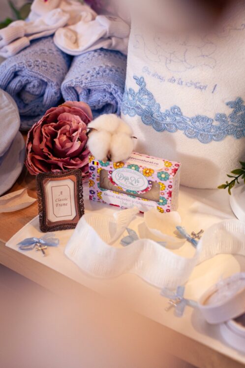 Set esențial botez (trusou) - Romeo - bleu - imagine 5