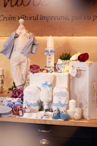 Set esențial botez (trusou) - Romeo - bleu