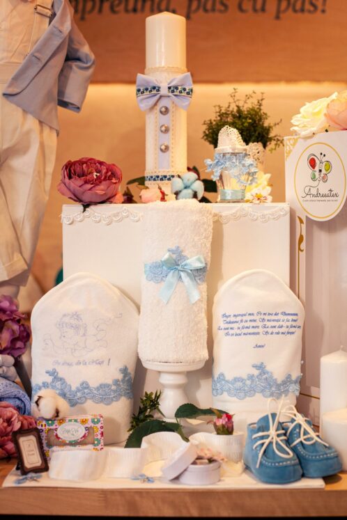 Set esențial botez (trusou) - Romeo - bleu - imagine 3