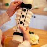 Lumânare botez A9 - jabou negru