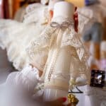 Lumânare botez A8 - ivoire - Yvette