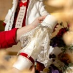 Lumânare botez A8 - roșu - Yvette