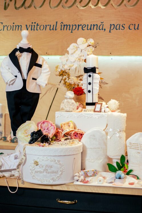 Set complet botez (trusou) - Karl - Smoking cu guler șal - imagine 12