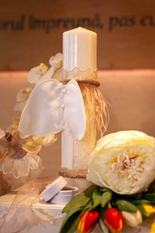 Lumânare botez A11 - Auriu