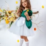 Rochiță Ghiocel - bust verde