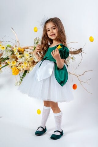 Rochiță Ghiocel - bust verde