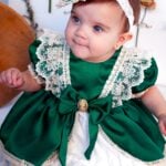 Rochiță Emily - verde (mânecă scurtă)