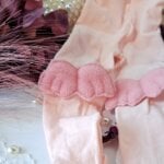 Ciorăpei bebe  microfibră cu aripioare - roz