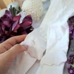 Ciorăpei bebe  microfibră cu aripioare - ivoire