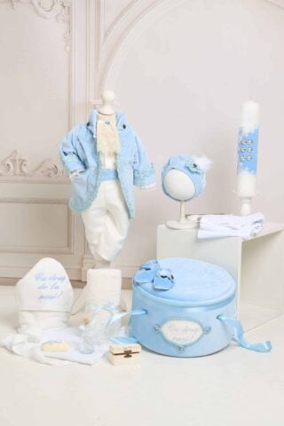 Trusou Complet De Botez Baieti Fabrizio Bleu