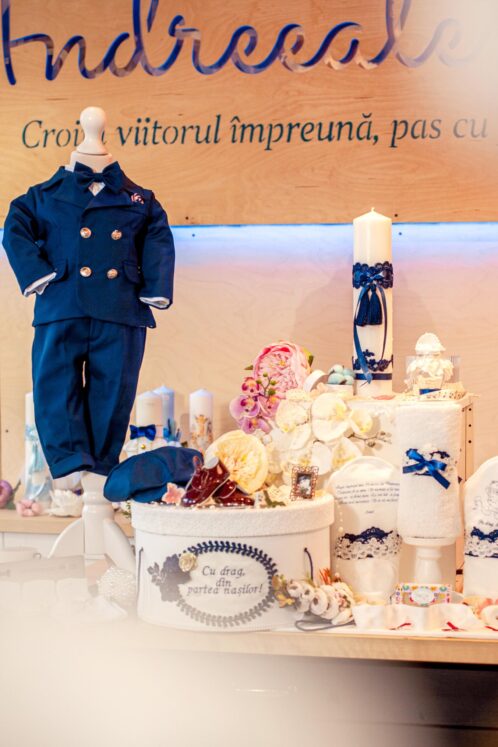 Set complet botez (trusou) - Felix - bleumarin - imagine 12