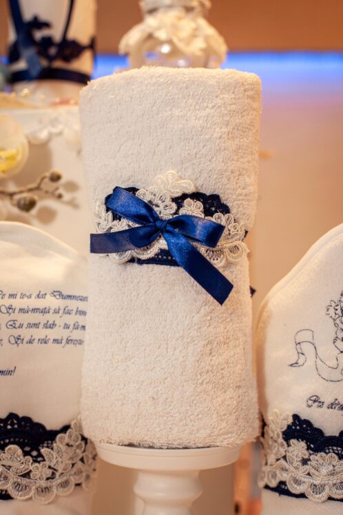 Set complet botez (trusou) - Felix - bleumarin - imagine 3