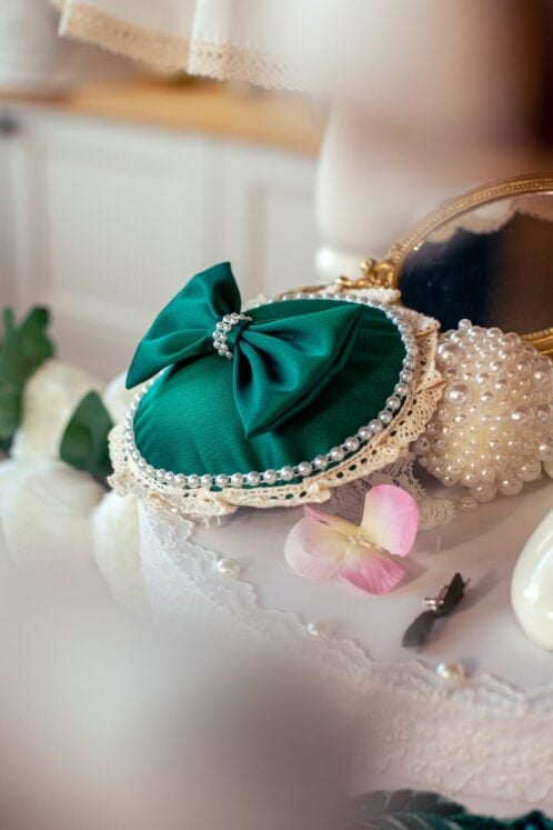 Set complet botez (trusou) - Emily - verde - mânecă scurtă - imagine 3