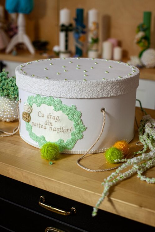 Cufăr botez - mint - imagine 3