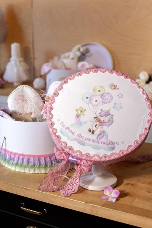 Cufăr botez - tematică Unicorn - imagine 6