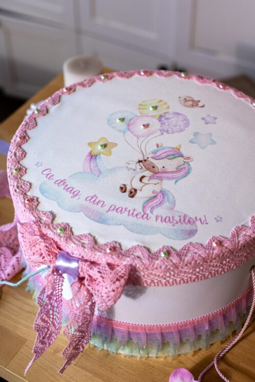 Cufăr botez - tematică Unicorn - imagine 10