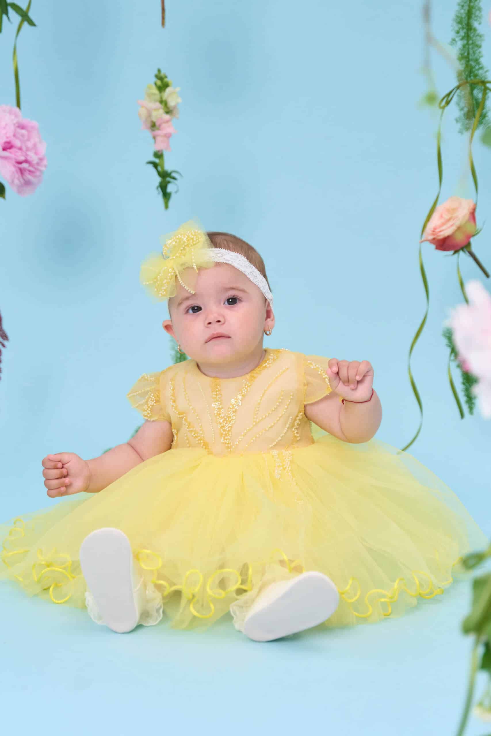 Rochiță Arabella - galben 5 Rochiță Arabella - galben - imagine 5