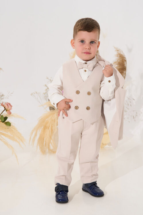 Costum Iacob - crem vanilla - imagine 6