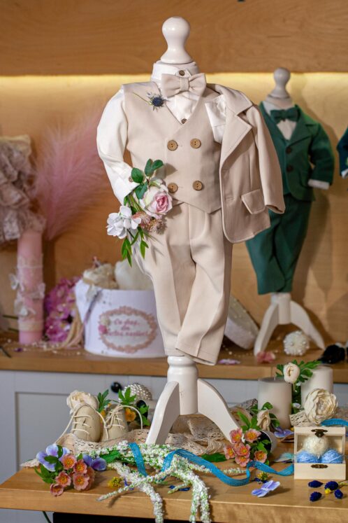 Costum Iacob - crem vanilla - imagine 13
