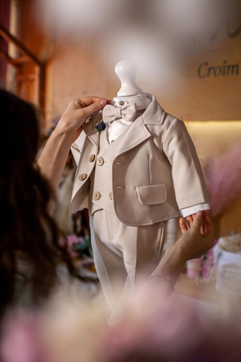 Costum Iacob - crem vanilla - imagine 8