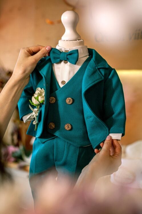 Costum Iacob - verde smarald - imagine 3