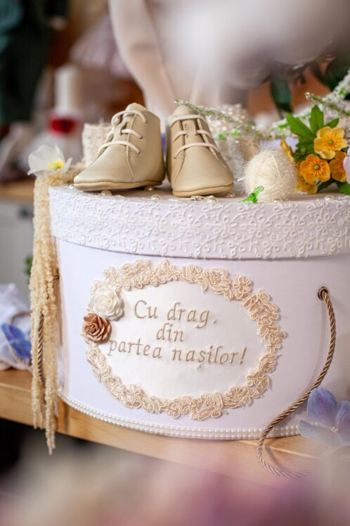 Set complet botez (trusou) - Iacob - crem vanilla - imagine 5